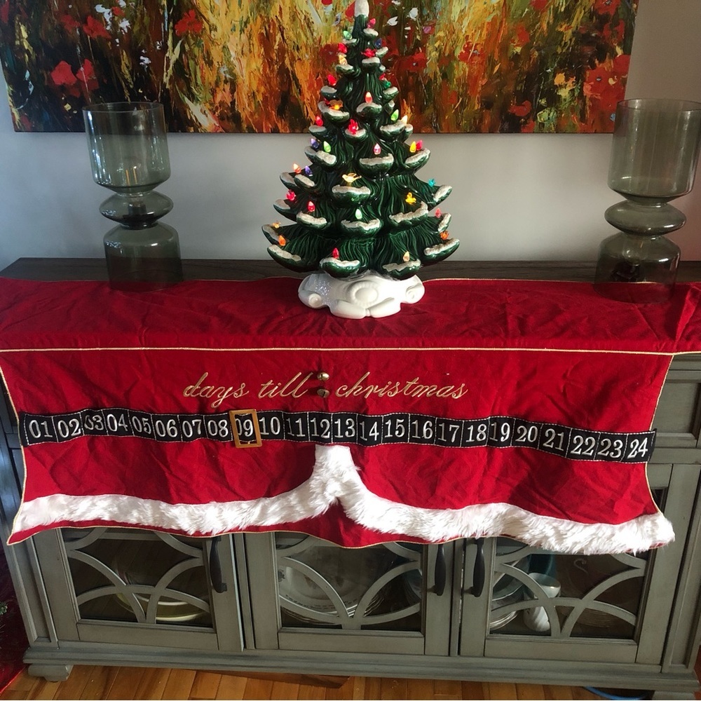 𝅺Retro Christmas mantle decoration